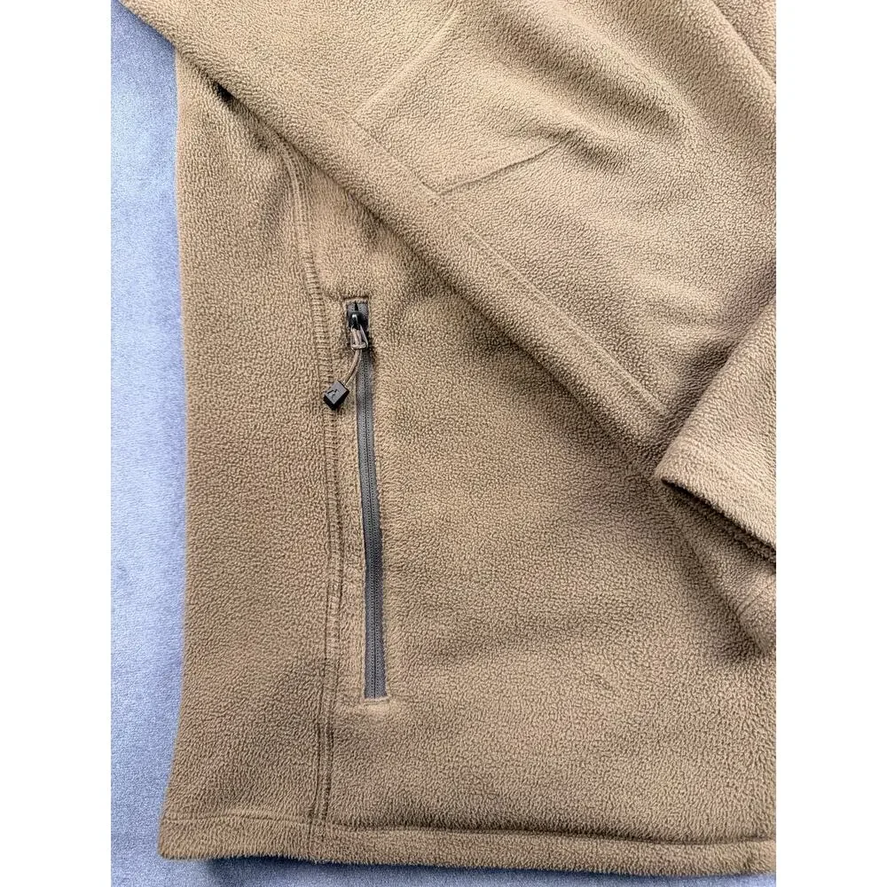 Eddie Bauer Ascent Polartec Fleece Jacket, Full Zip, Brown, Men's XL - Picture 3 of 6